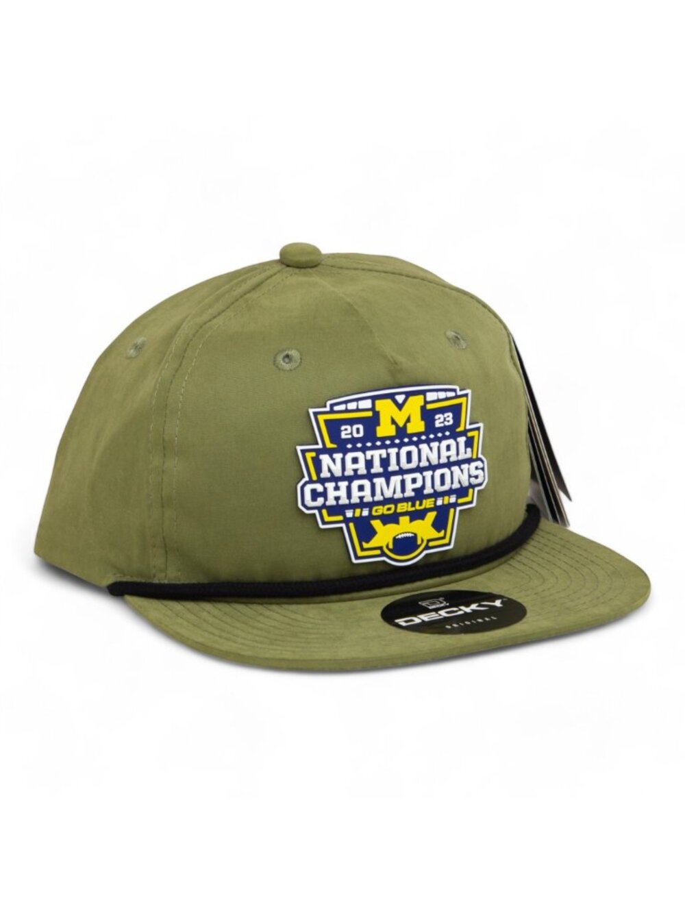 Michigan College Football Playoff 2023 National Champions Rope Hat- Loden/ Black